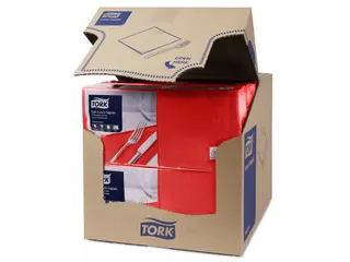 Tork 477861 Soft Lunchservet Advanced Rood 33x33cm - 2