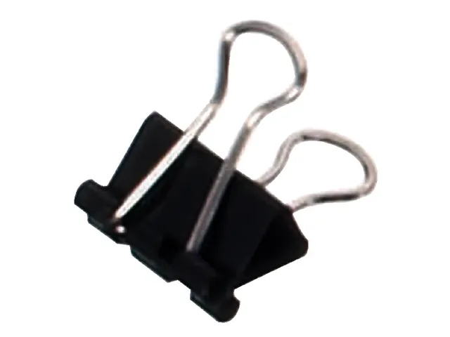 Papierklem MAUL 215 foldback 16mm capaciteit 5mm zwart 12 stuks