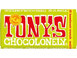 Chocolade Tony's Chocolonely Melk hazelnoot crunch 180gr