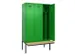 locker met bank,voor scheiding van kleding,HxBxD 2120x1200x815mm,3vak