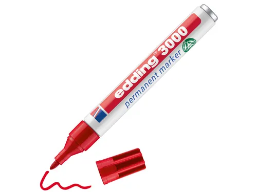 Viltstift edding 3000 creatief rond 1.5-3mm assorti blister à 4 stuks