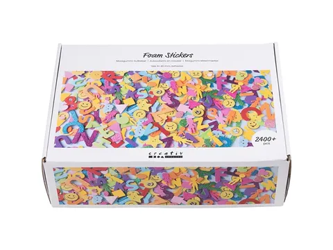 Autocollant en mousse Creativ Company formes diverses boîte 2640 piè