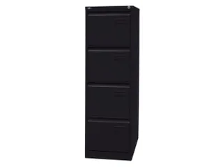 hangmappenkast,HxBxD 1321x413x622mm,4hangmappenframes,1baan,romp zwart - 1
