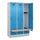 locker met bank,HxBxD 1950x1200x815mm,3vak,vak B 400mm,draaigrendel
