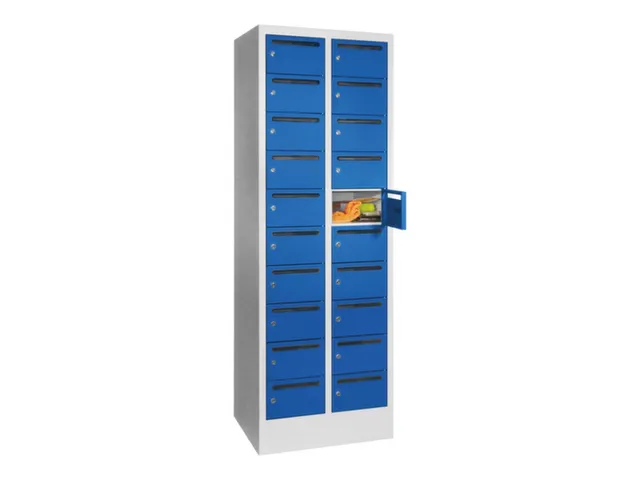 Postsorteerkast 1850x630x500mm 2x10 Vakken Ral7035 Front Ral5010