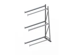 magazijnrek voor profielen,aanbouwveld,eenzijdig,HxBxD 2500x1400x500mm