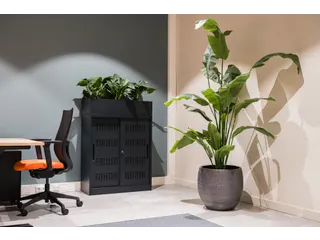 Plantenbak tbv schuifdeurkast Zwart RAL9005 - 2