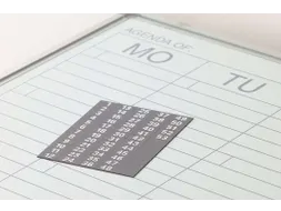 Weeknummers voor weekplanner 60x120cm, 52 stuks