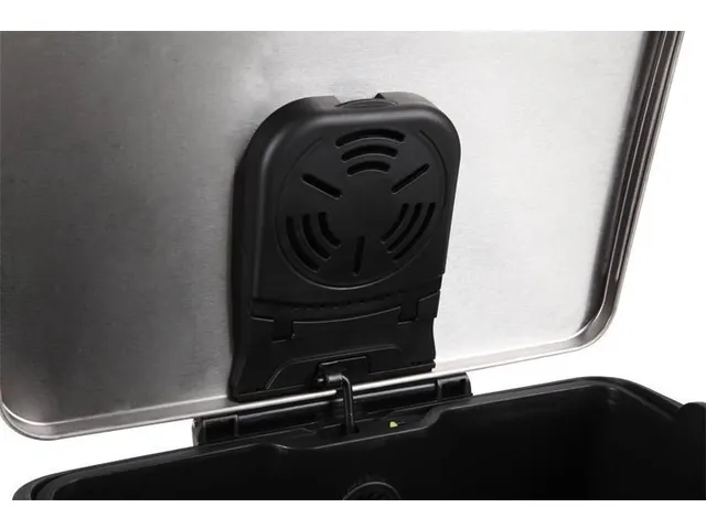 Pedaalemmer E-Cube 50 liter Zwart Mat RVS