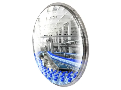 industriespiegel,Ø 600mm,spiegel RVS,temperatuurbestendig tot +400°C