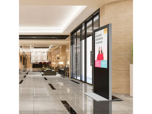 Digitale Display Totem Slim Zwart/Zilver met 55 inch Samsung scherm