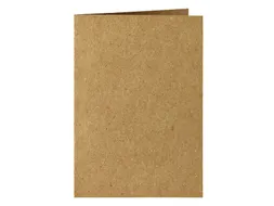 Correspondentiekaart Papicolor dubbel 105x148mm bruin pak à 6 stuks