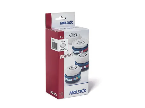 Moldex fijnstoffilter P3 R voor series 7000 en 9000 EasyLock 12 Stuks