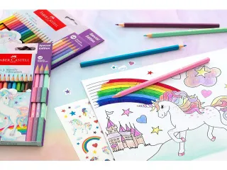 Kleurpotlood Faber-Castell Unicorn zeskantig 10 stuks Kleuren+3 pastel - 8