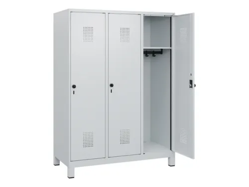 schoollocker,HxBxD 1630x1200x500mm,3vak,vak B 400mm,draaigrendel