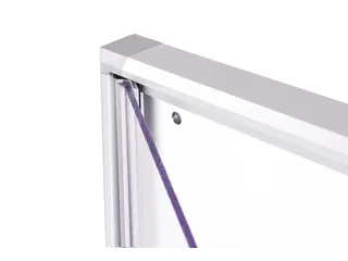 Binnenvitrine wand MAULextraslim whiteboard 6xA4 met slot - 6