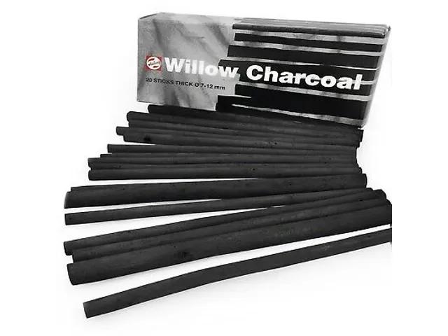 Houtskool 7 - 12 Mm, Doosje Met 20 Staafjes