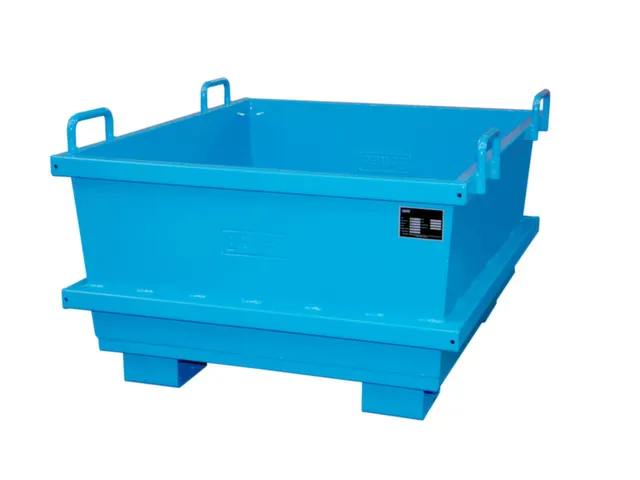 Universele Stortgoedbak Blauw Heftruck Kraantraverse 680x1040x1200mm