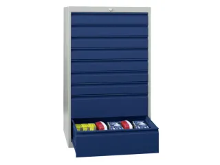 ladekast HxBxD 1000x715x600mm 8laden slot RAL7035 front RAL5010 - 2