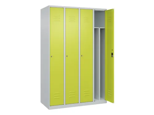 locker voor scheiding van kleding,HxBxD 1850x1200x500mm,4vak