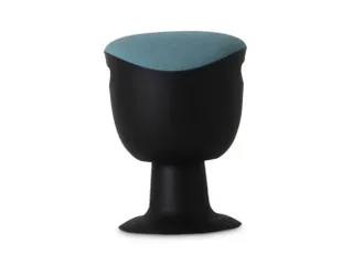 Kruk Kantelbaar Ergonomisch Comfortstoel Turkoois Stof Zwart Kunststof - 2