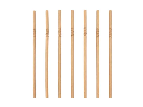 Drinkrietje IEZZY karton buigbaar Ø 6x240mm 100% fair 200 stuks bruin