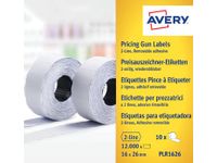 Avery Etiketten Voor Prijstang Non-permanent 16x26mm wit