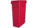 Collecteur Slim Jim avec conduits d'aération 87 litres rouge