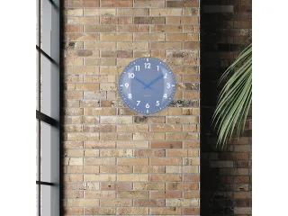 Wandklok Nextime dia 50cm bolvormig glas blauw kunststof Duomo - 6