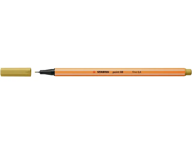 Fineliner STABILO point 88/66 fijn khaki