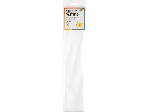 Crêpepapier Folia 50x250cm 10vel 100 wit