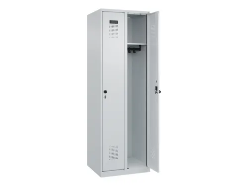 locker,HxBxD 1850x600x500mm,2vak,vak B 300mm,draaigrendel