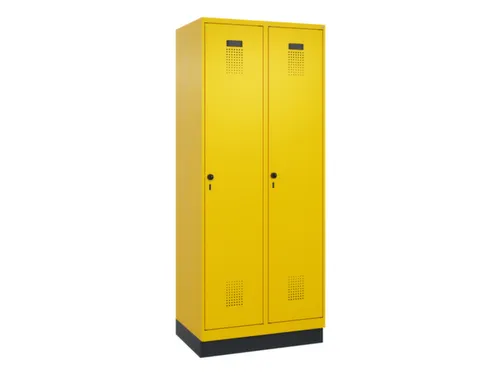 locker,HxBxD 1950x800x500mm,2vak,vak B 400mm,draaigrendel,sokkel