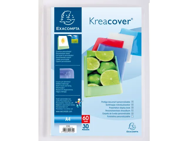 Protège-documents en polypropylène semi rigide Kreacover Chromaline