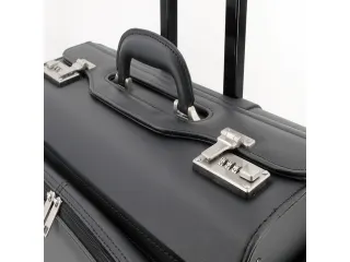 Pilotenkoffer Alassio 42x45x26 cm san remo zwart kunstleer - 6