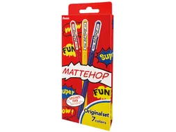 Gelschrijver Pentel K110 Mattehop Fun Original medium assorti blister