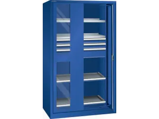 zwaarlastkast met zwenkdeuren,HxBxD 1950x1146x690mm,lak RAL5005 - 2