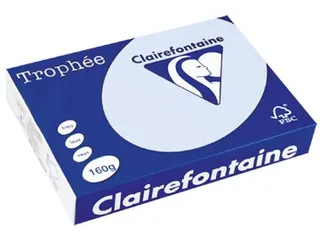 Trophée Pastel gekleurd papier A4 160 gram 250vel Azuurblauw - 1
