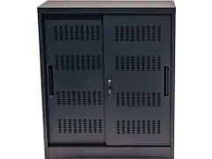 Euroseats Schuifdeurkast 105x90x40cm Zwart