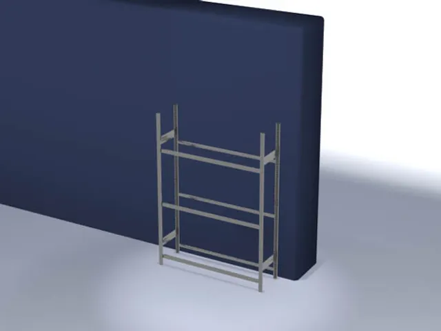 Rayonnage À Pneus Rayonnage De Base Hxlxp 2000X1560X435 Mm 3Niveaux