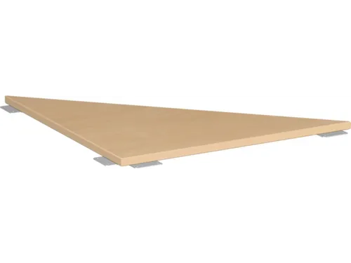 koppelelement voor bureau,90 °,BxD 800x800mm,blad beuken,hoekig