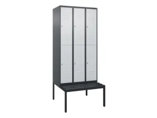 Dubbeldekse dekenkist,HxBxD 2120x900x815mm,3x2vak.,vak B 300mm - 1