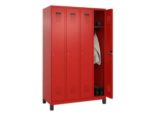 locker,HxBxD 1950x1200x500mm,4vak,vak B 300mm,cil.-slot,voeten - 1