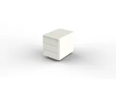 Verrijdbaar Ladeblok Hxbxd 540x420x600mm 3laden Centrale Sluiting Wit