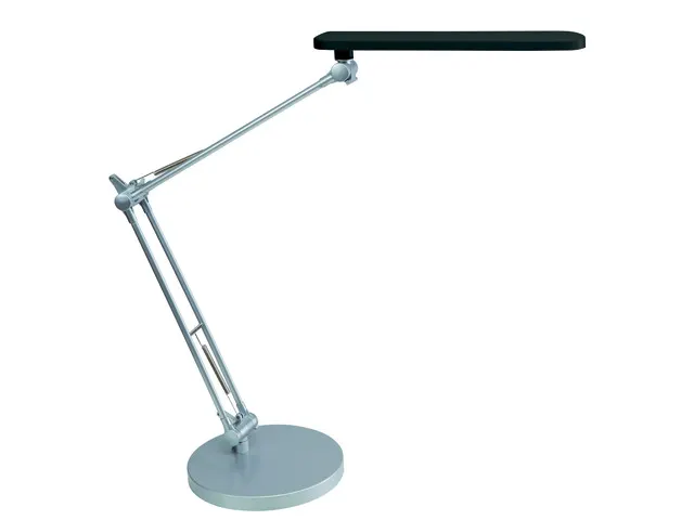 Trek LED-bureaulamp 6W zwart dubbele knikarm