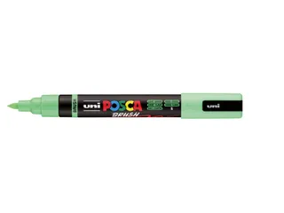 Paintmarker Uni POSCA PC-5BR brushpunt M lichtgroen - 1