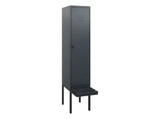 locker met bank,HxBxD 1950x400x815mm,1vak,vak B 400mm,draaigrendel - 1