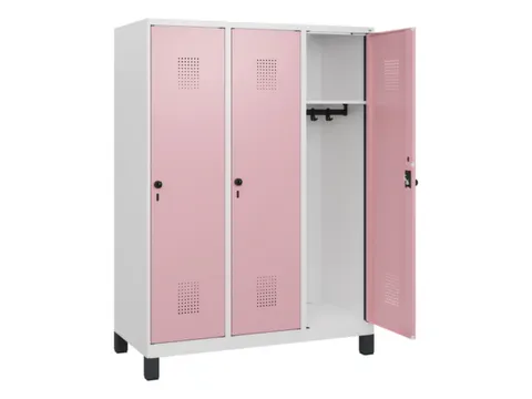 schoollocker,HxBxD 1630x1200x500mm,3vak,vak B 400mm,draaigrendel