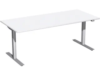 Elektrisch in hgte vst. zit-sta-bureau wit 650-1250x1800x800mm - 4