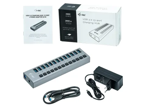 i-tec USB 3.0 HUB 13-Poorts 60 W